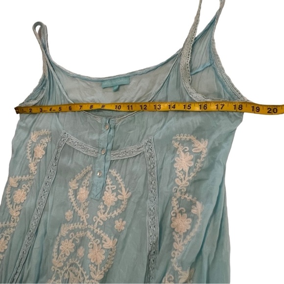 Melissa Odabash Jaz embroidered voile dress or swim cover up M coastal beachy - Picture 8 of 16